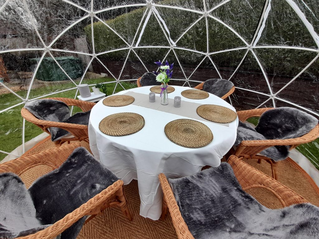 Garden Igloo for hire Hampshire Marquees by Nixon
